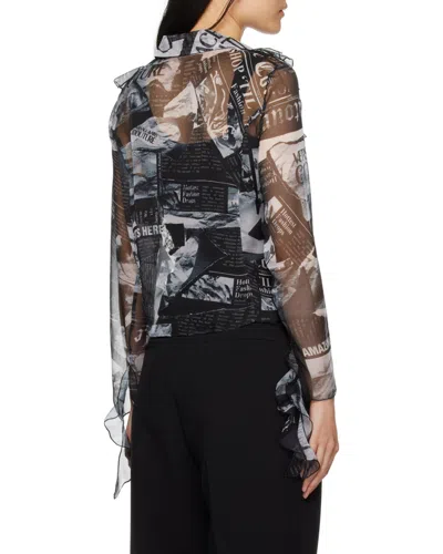Versace Jeans Couture All Over Magazine Printed Shirt