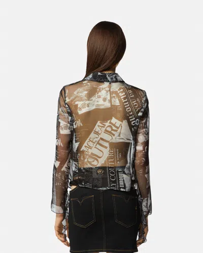 Versace Jeans Couture All Over Magazine Printed Shirt