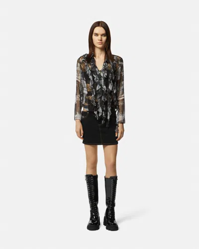 Versace Jeans Couture All Over Magazine Printed Shirt