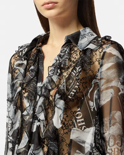 Versace Jeans Couture All Over Magazine Printed Shirt