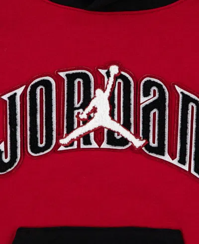 Jordan Little Boys 2-piece Gametime Fleece Pullover Hoodie And Pants Set In Red