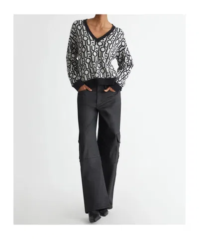 Liu •jo Coated Casual Pants In Black