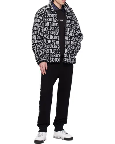 Versace Jeans Double-sided Down Jacket In Multi
