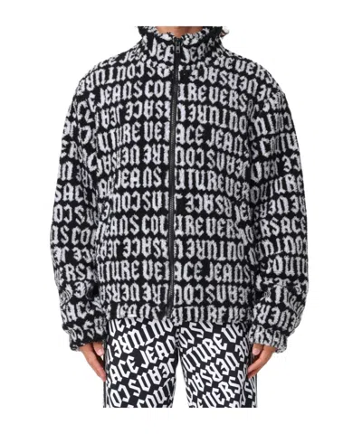 Versace Jeans Double-sided Down Jacket In Multi