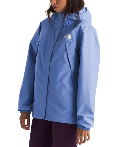 The North Face Women's Antora Hooded Rain Jacket In Blue