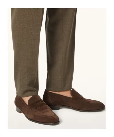 Loro Piana Sergio Suede Loafers