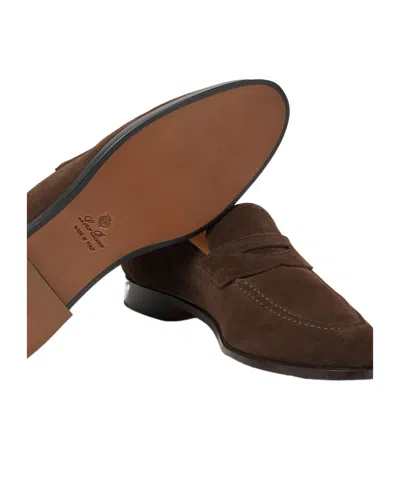 Loro Piana Sergio Suede Loafers