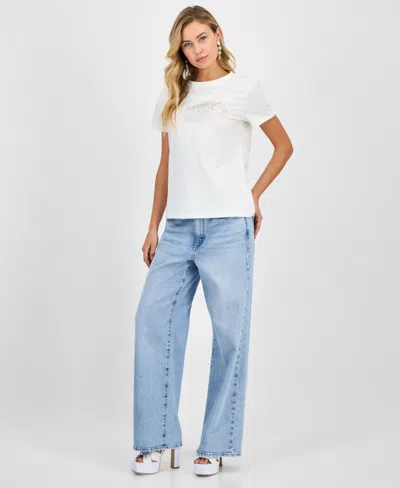 Guess Women's Ingrid Rhinestone Logo T-shirt