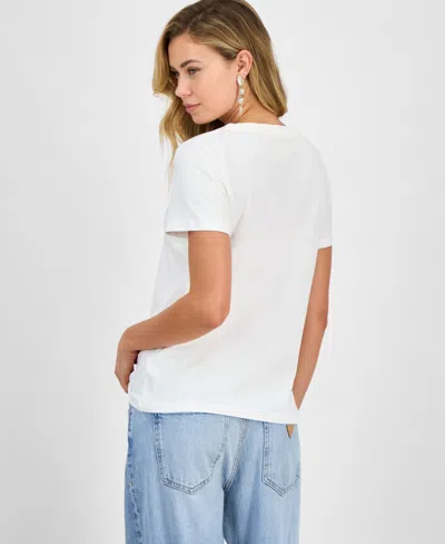 Guess Women's Ingrid Rhinestone Logo T-shirt