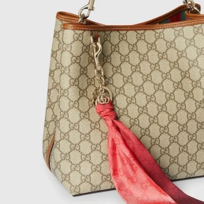 Gucci Keychain With Gg Silk