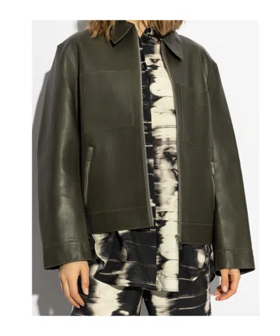 Samsoe & Samsoe Samsoe Samsoe Classic Zip-up Jacket In Green