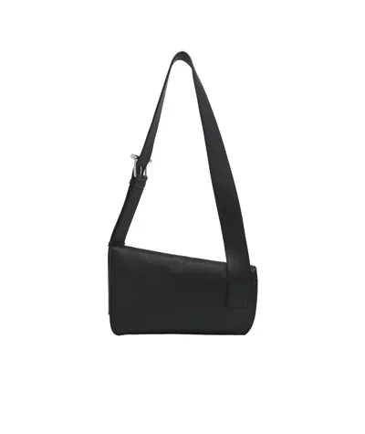 Alexander Mcqueen Women Black Large Sling T-bar Crossbody Bag