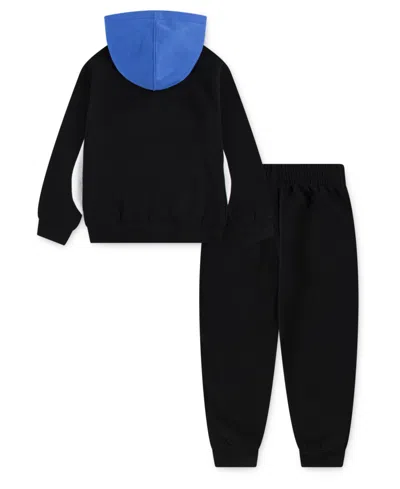 Jordan Little Boys 2-piece Gametime Fleece Pullover Hoodie And Pants Set In Blue