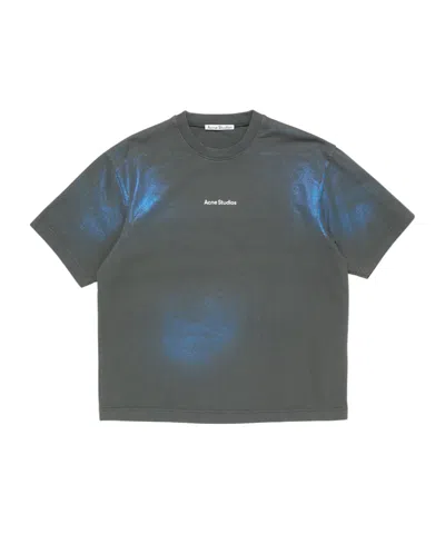 Acne Studios Round Neck Short Sleeve T-shirt In Neutral