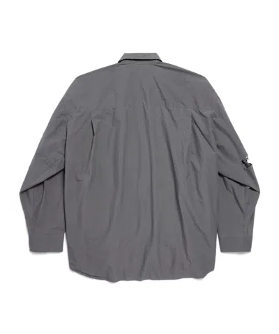 Balenciaga Grey Cotton Shirt In Gray