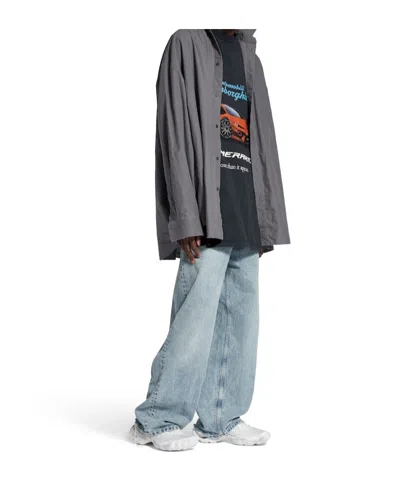 Balenciaga Grey Cotton Shirt In Gray