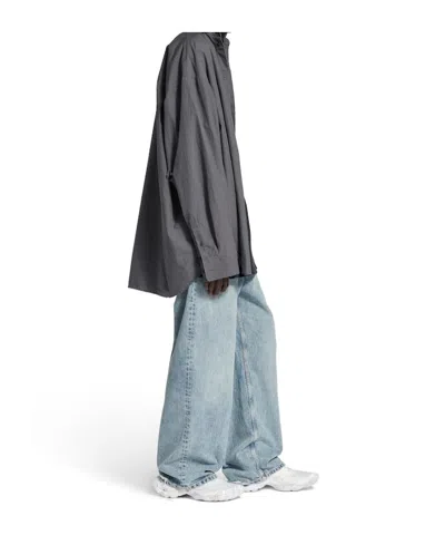 Balenciaga Grey Cotton Shirt In Gray