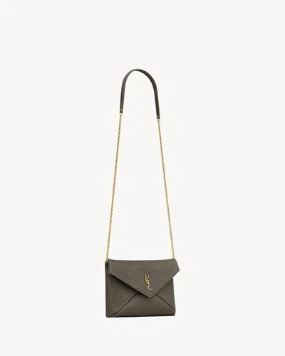 Saint Laurent Cassandre Chain Pouch In Lambskin