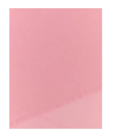 Alexander Mcqueen Soft Wool Blend Scarf With Fringed Edges