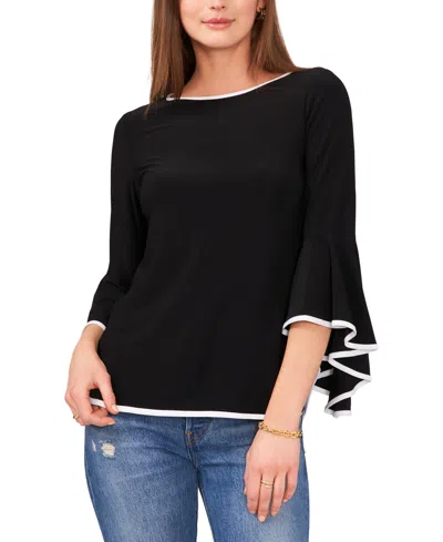 Sam & Jess Women's Bell-sleeve Top In Black