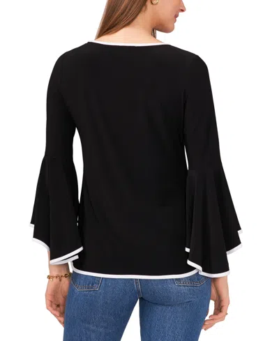 Sam & Jess Women's Bell-sleeve Top In Black
