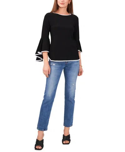 Sam & Jess Women's Bell-sleeve Top In Black