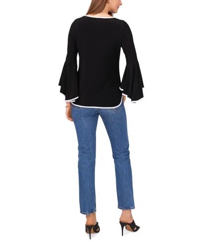 Sam & Jess Women's Bell-sleeve Top In Black