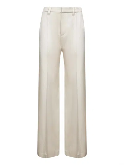 Brunello Cucinelli Monili Detailed Straight Leg Trousers In Neutral