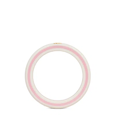 Celine Sorbet Bangle In Resin And Brass With Gold Finish