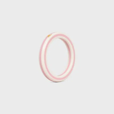 Celine Sorbet Bangle In Resin And Brass With Gold Finish