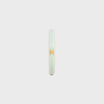 Celine Sorbet Bangle In Resin And Brass With Gold Finish