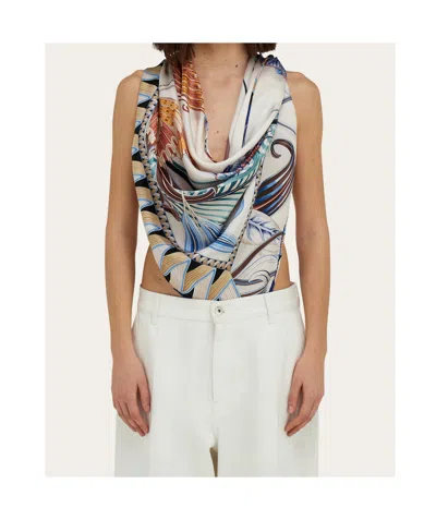 Ferragamo Giada Floral-print Silk Scarf