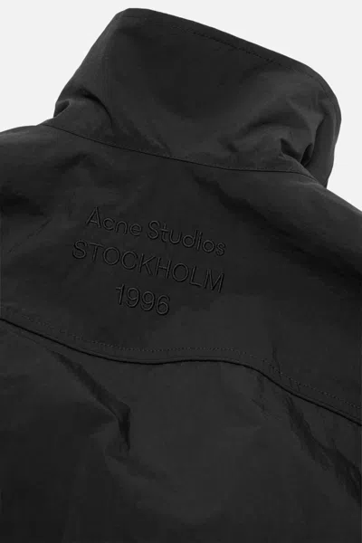 Acne Studios High-collar Zip-up Jacket In Black