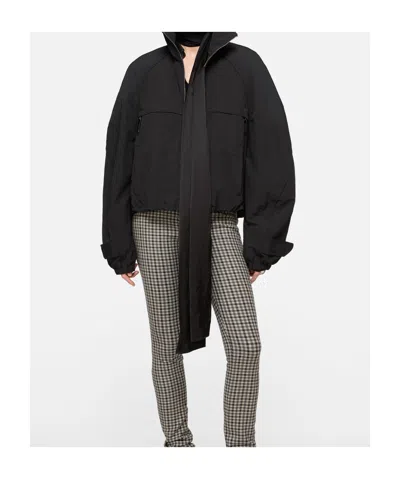 Acne Studios High-collar Zip-up Jacket In Black