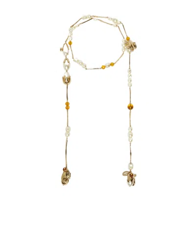 Weekend Max Mara Metal Lariat Necklace
