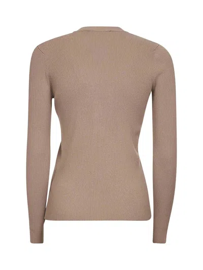 Weekend Max Mara V-neck Button-up Cardigan In Brown