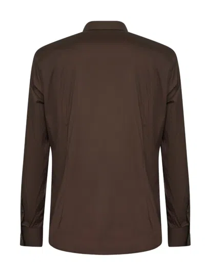 Prada Hemd Mit Klassischem Kragen In Brown