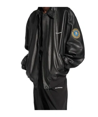 Balenciaga Men's Taxi Jacket In Black In Black