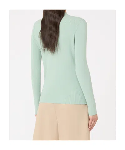 Weekend Max Mara V-neck Knitted Cardigan In Green