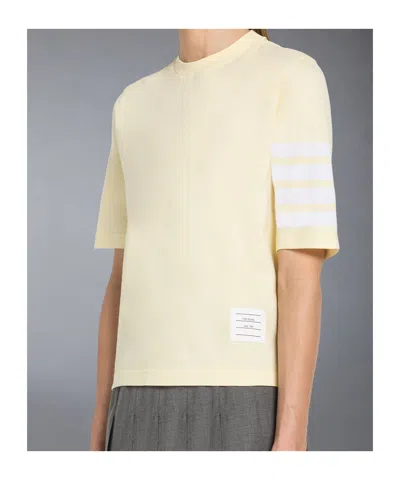 Thom Browne Short-sleeved T-shirt In Yellow
