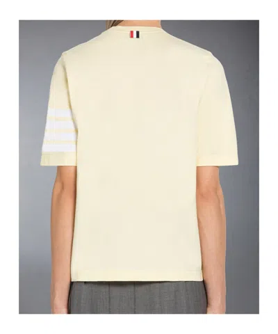 Thom Browne Short-sleeved T-shirt In Yellow