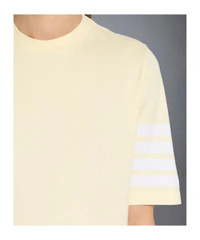 Thom Browne Short-sleeved T-shirt In Yellow