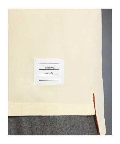 Thom Browne Short-sleeved T-shirt In Yellow