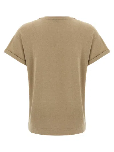 Brunello Cucinelli Short-sleeved Crewneck Knitted T-shirt