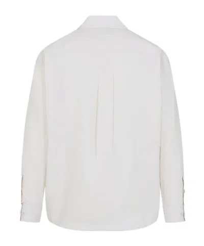 Lemaire Regular Shirt With Long Sleeves And Pointed Collar In White