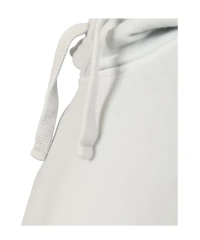 Stone Island Organic Cotton Hoodie In White