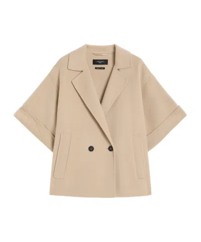 Weekend Max Mara Short Wool Broadcloth Coat
