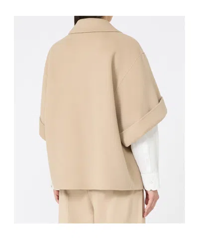 Weekend Max Mara Short Wool Broadcloth Coat