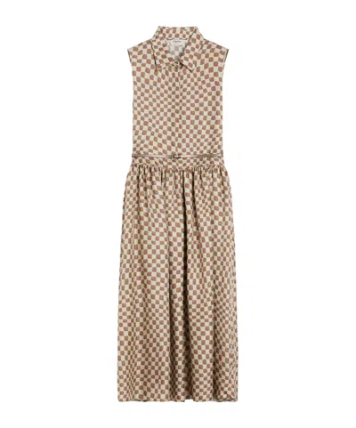 Max Mara Sesia Antique Rose Silk Dress