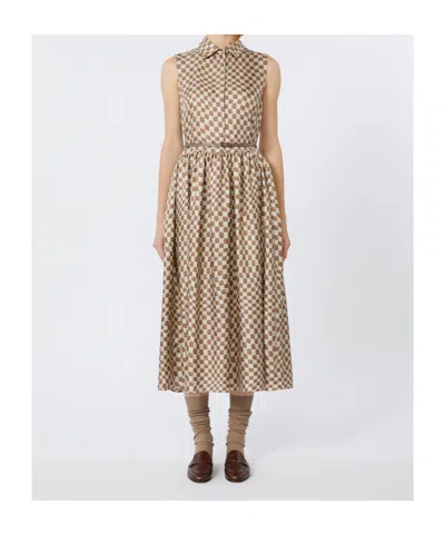 Max Mara Sesia Antique Rose Silk Dress